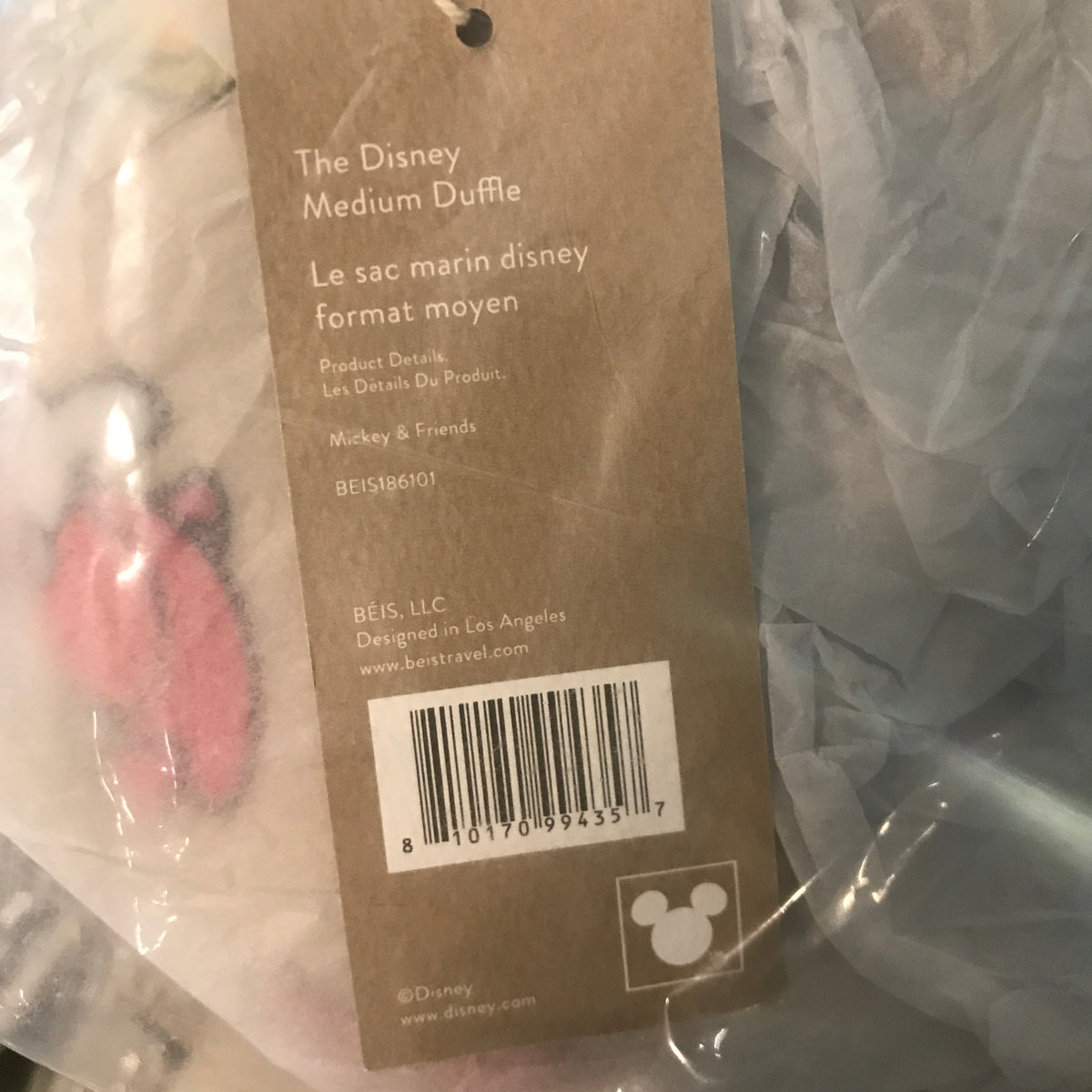 Beis The Disney Medium Duffle in Mickey & Friends