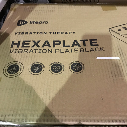 LifePro HexaPlate Vibration Plate Exercise Machine- Black