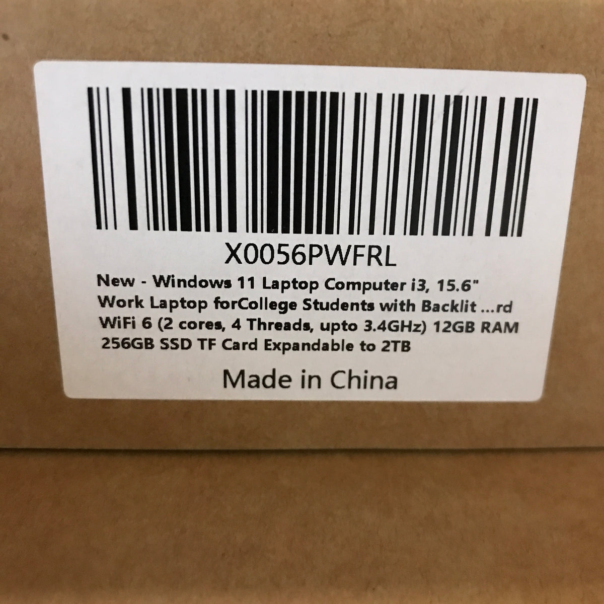 Kaiming U8 15.6" Laptop 12GB RAM, 256GB SSD, Windows 11