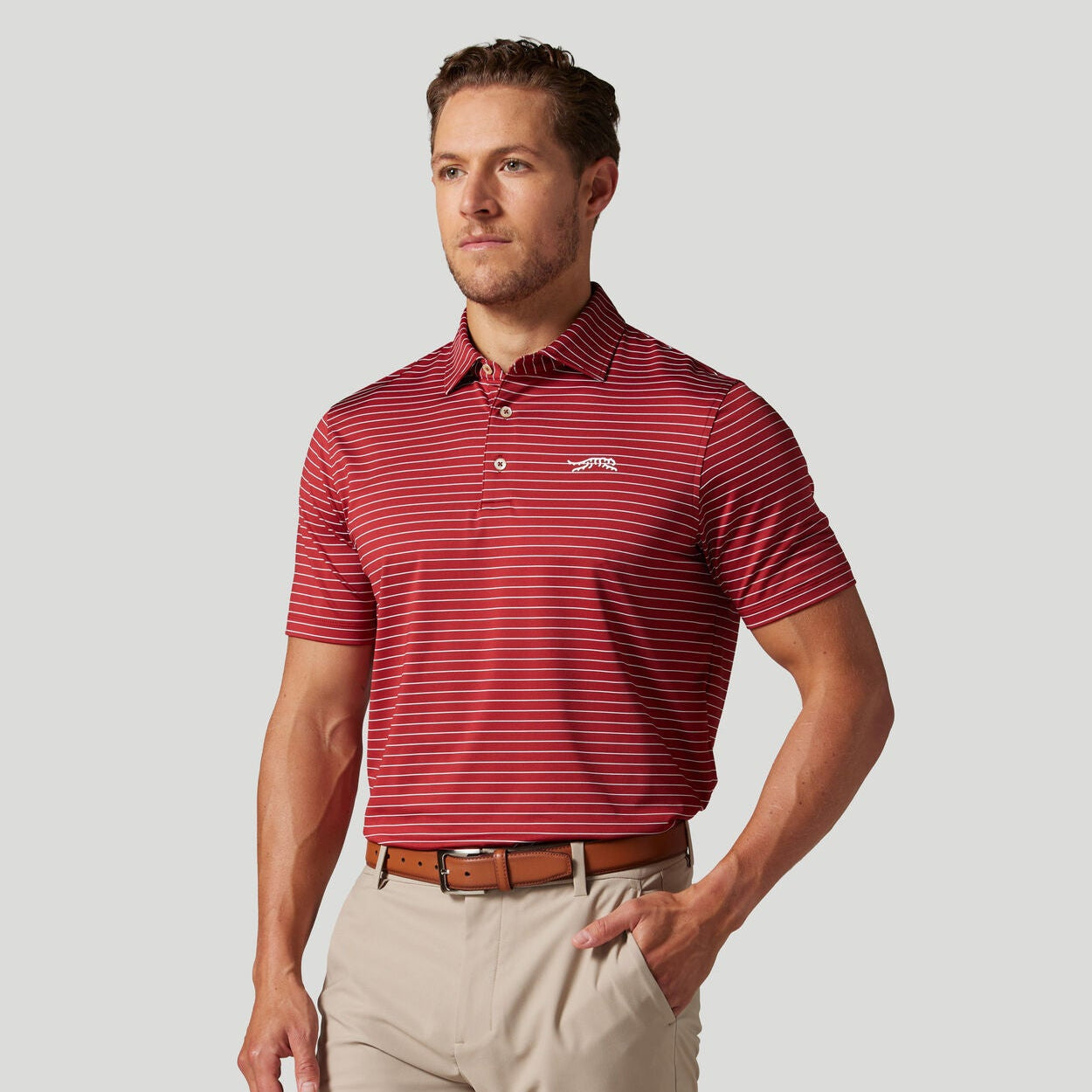 Sun Day Red Stripe Polo II - Sunday Red