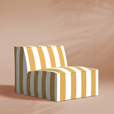Rove Lab M1 Outdoor Armless Sofa Seat - Solar Riviera
