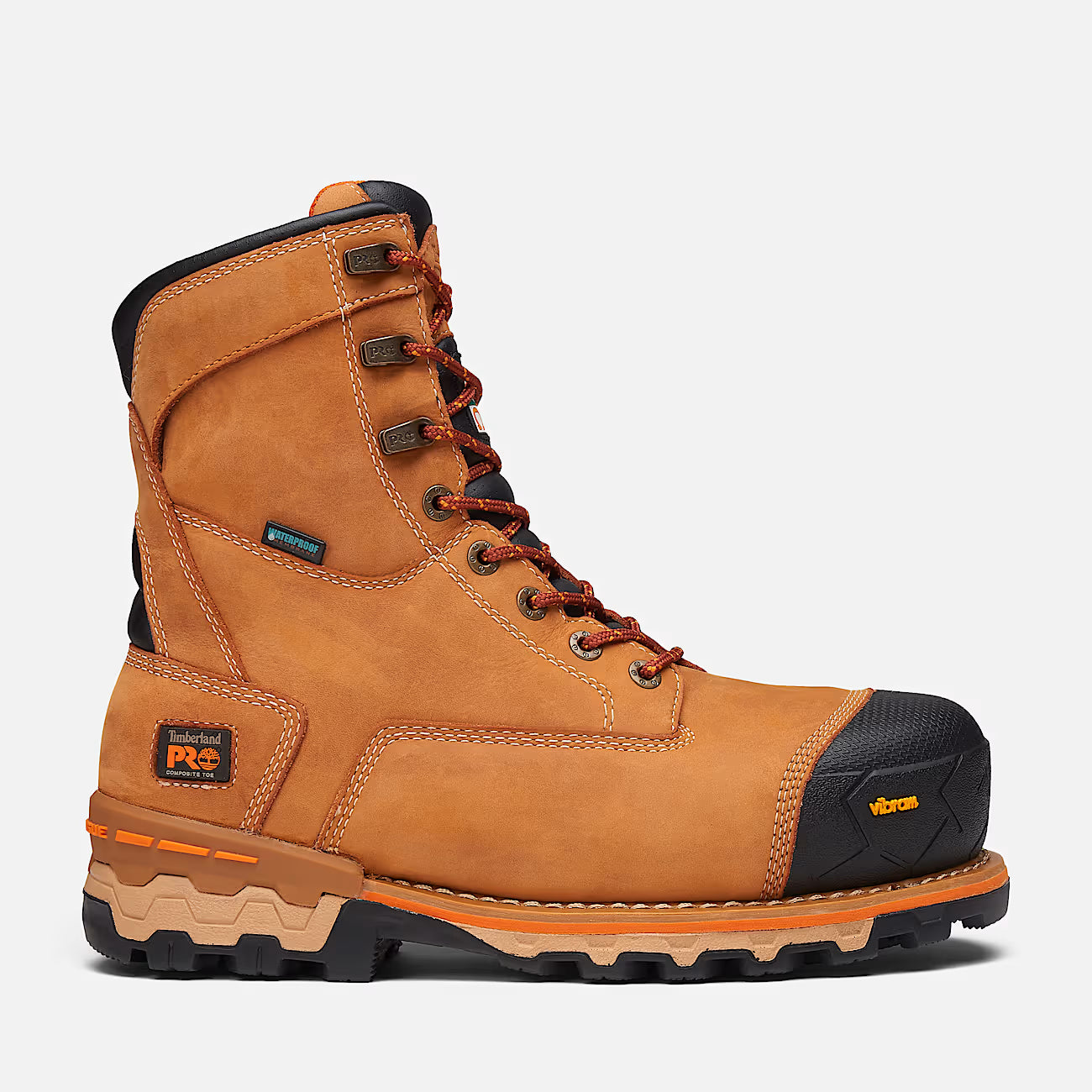 Timberland PRO Men's Boondock 8" Composite Toe Waterproof Insulated Work Boot - Wheat