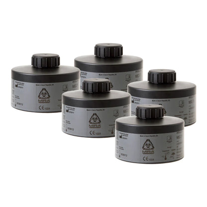Mira Safety NBC-77 SOF 40mm NATO Filter For Gas Masks - 5 Pack