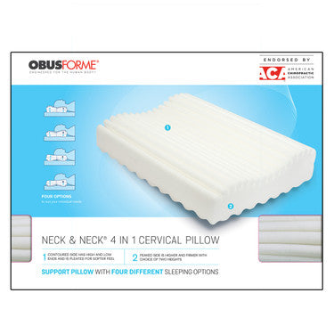 OBUSFORME Neck & Neck 4 in 1 Cervical Pillow
