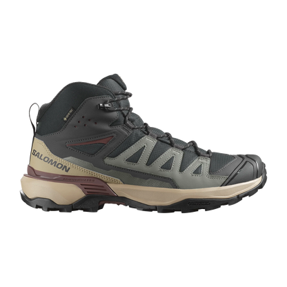 Salomon X ULTRA 360 MID GORE-TEX Men's Hiking & Backpacking Shoes - Phantom/Desert Tan/Rum Raisin