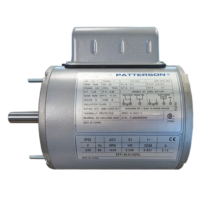 Patterson Part 10025PHC 1/2 HP Single Phase Replacement Motor - PICK UP ONLY