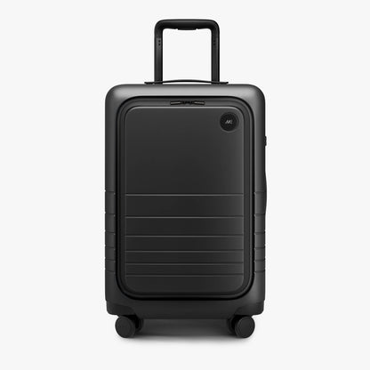 Monos Carry-On Pro Plus Suitcase in Midnight Black