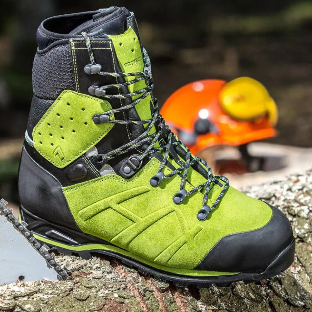 HAIX Protector Ultra Lime Green Work Boots