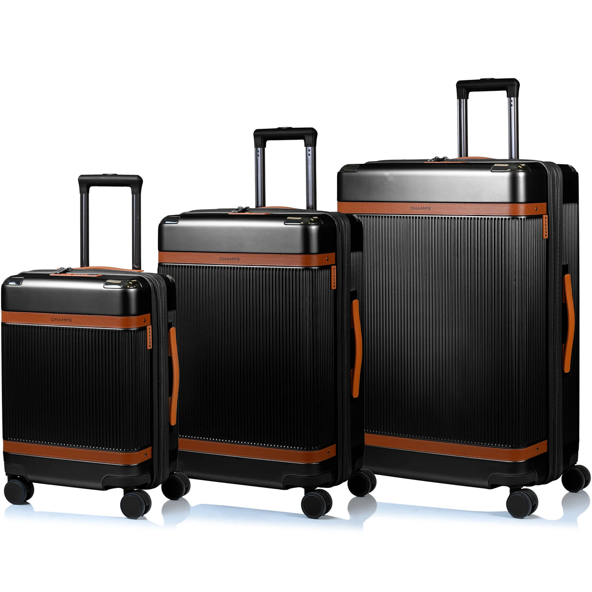 Champs Vintage Air / 3-Piece Luggage Set (Black)