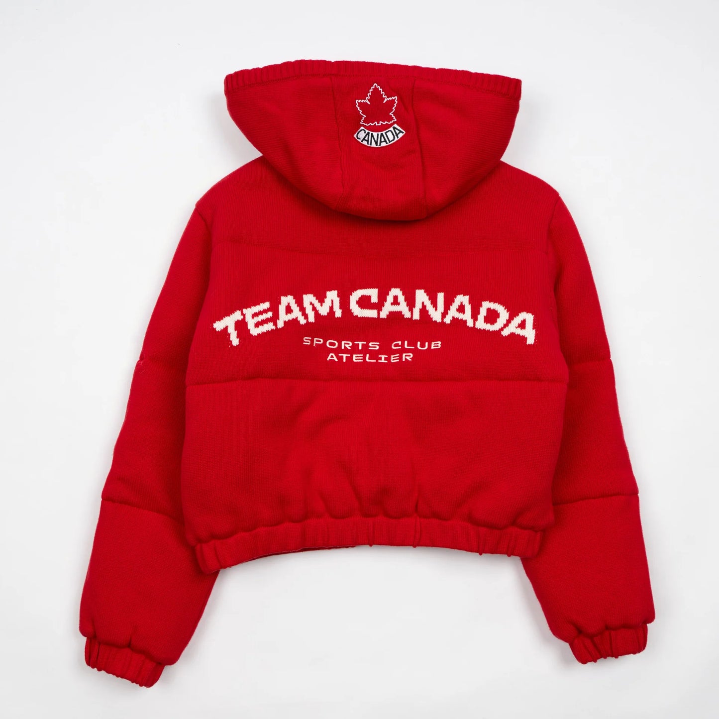 Sports Club Atelier Après Knit Puffer Red