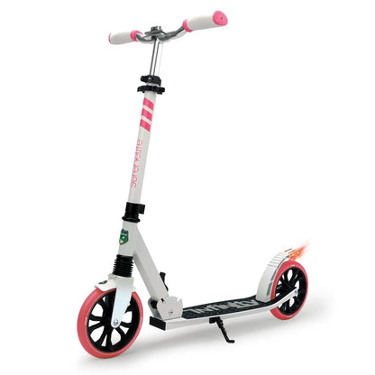 SereneLife Kick Scooter for Teens & Adults, Adjustable Alloy Deck, Pink - PICK UP ONLY