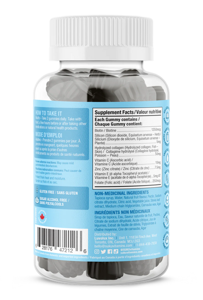 Suku Vitamins Luscious Hair, 60 Gummies