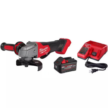 Milwaukee 2880-21F - M18 Fuel 18V Lithium-Ion Brushless Cordless 4-1/2 in. /5 in. Grinder with Paddle Switch Kit with FORGE 6.0Ah Battery