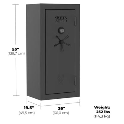 Sports Afield Fire-Rated E-Lock 30+6 Gun Safe - PICK UP ONLY