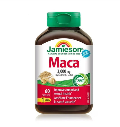 Jamieson Maca 3,000 mg, 60 Capsules (3 Pack)
