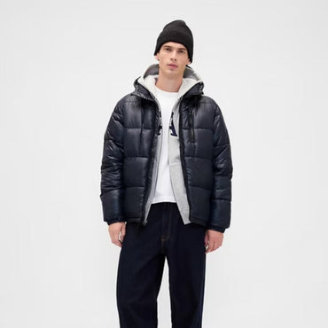 Gap Recycled Heavyweight Puffer Jacket - Navy