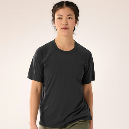 Arc'teryx Silene Crew Shirt SS Women's - Black Heather
