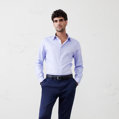 Banana Republic Athletic-Fit Dress Shirt - Basic Blue