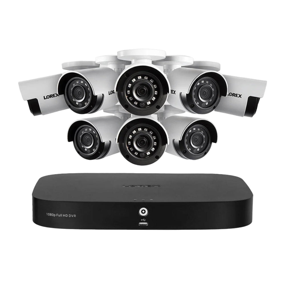 Lorex 1080p 1TB Wired DVR System with 8 Analog Security Cameras