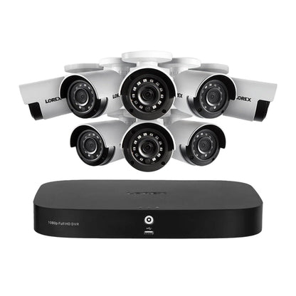 Lorex 1080p 1TB Wired DVR System with 8 Analog Security Cameras
