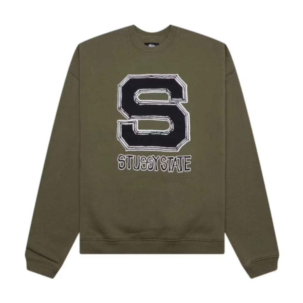 Stussy State Crew - Olive