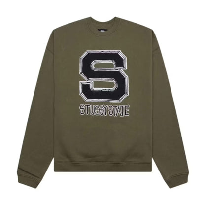 Stussy State Crew - Olive