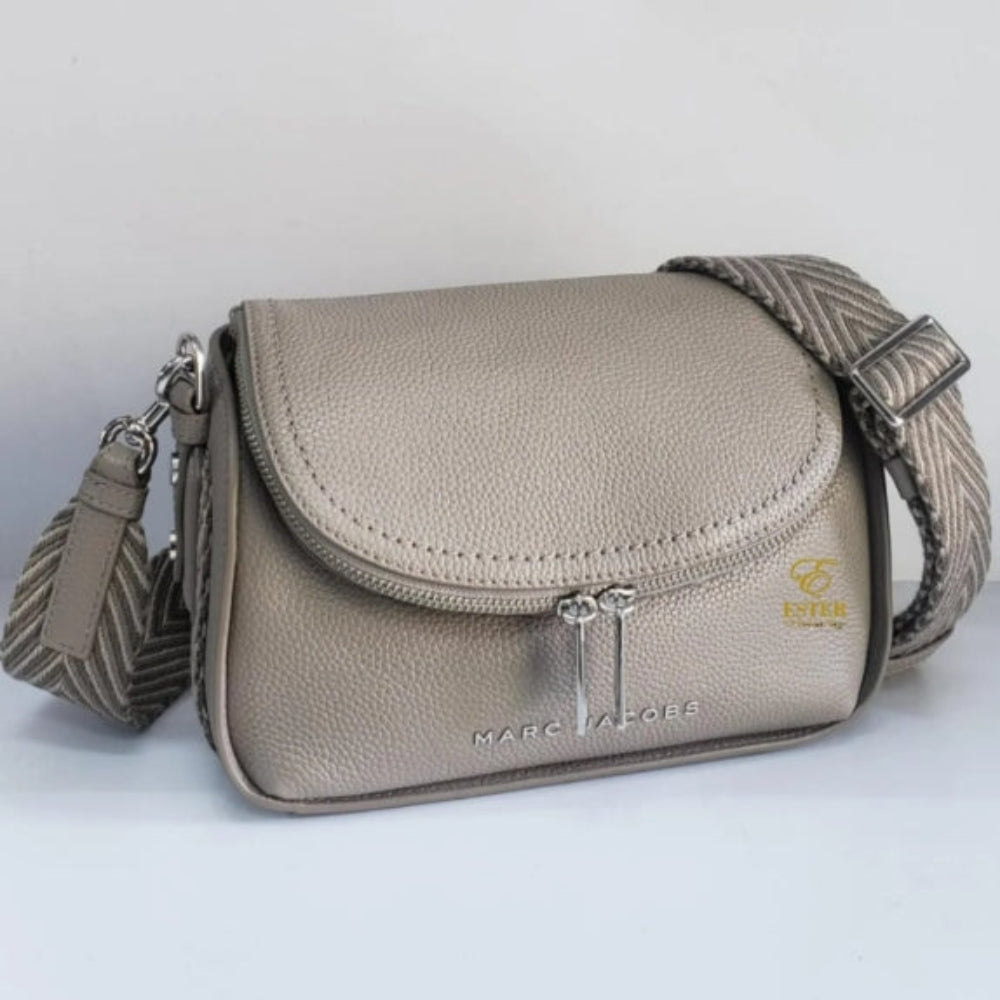 Marc Jacobs The Groove Leather Mini Messenger - Concrete