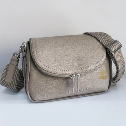 Marc Jacobs The Groove Leather Mini Messenger - Concrete