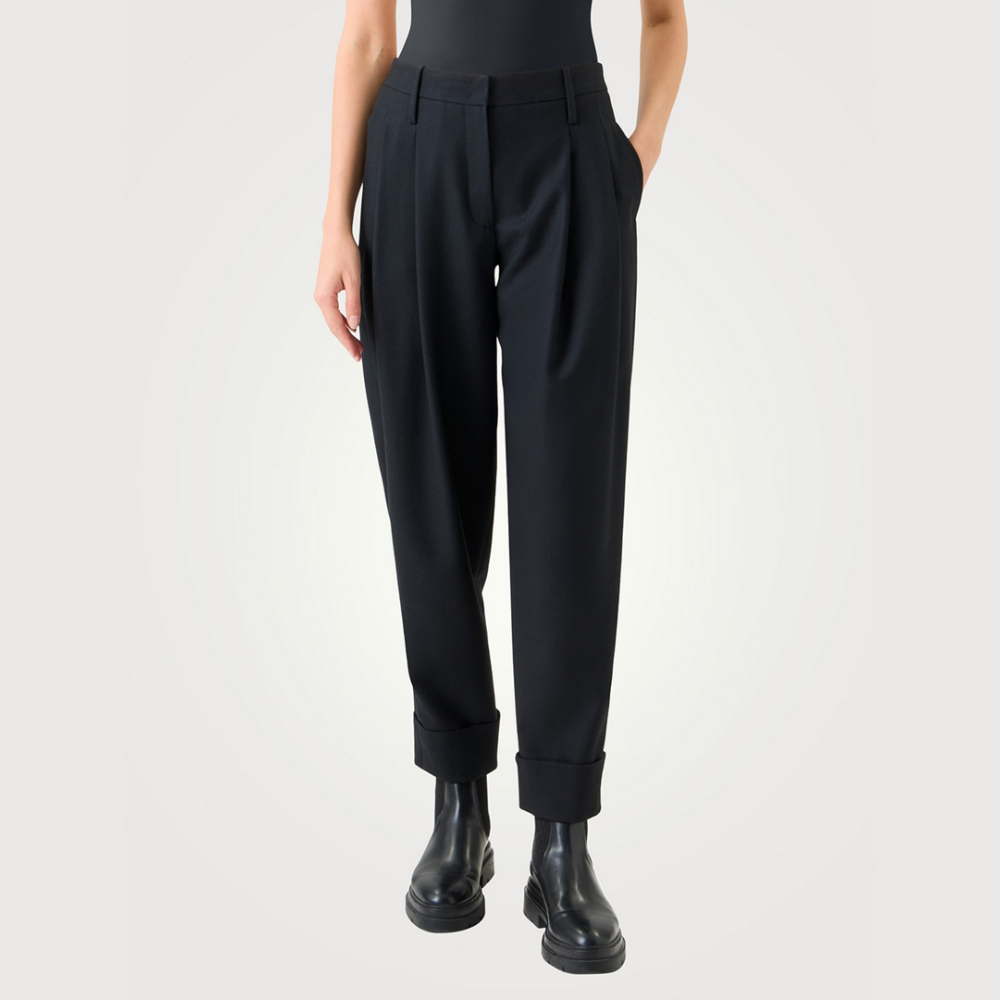 Akris Punto Franklyn Tapered Wool Trousers - Black