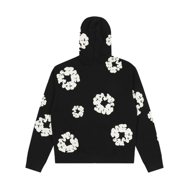 Denim Tears Cotton Wreath Zip Hoodie Black
