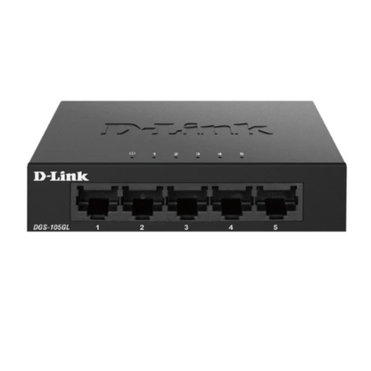 D-Link 5-Port Gigabit Metal Unmanaged Desktop Switch - DGS-105GL