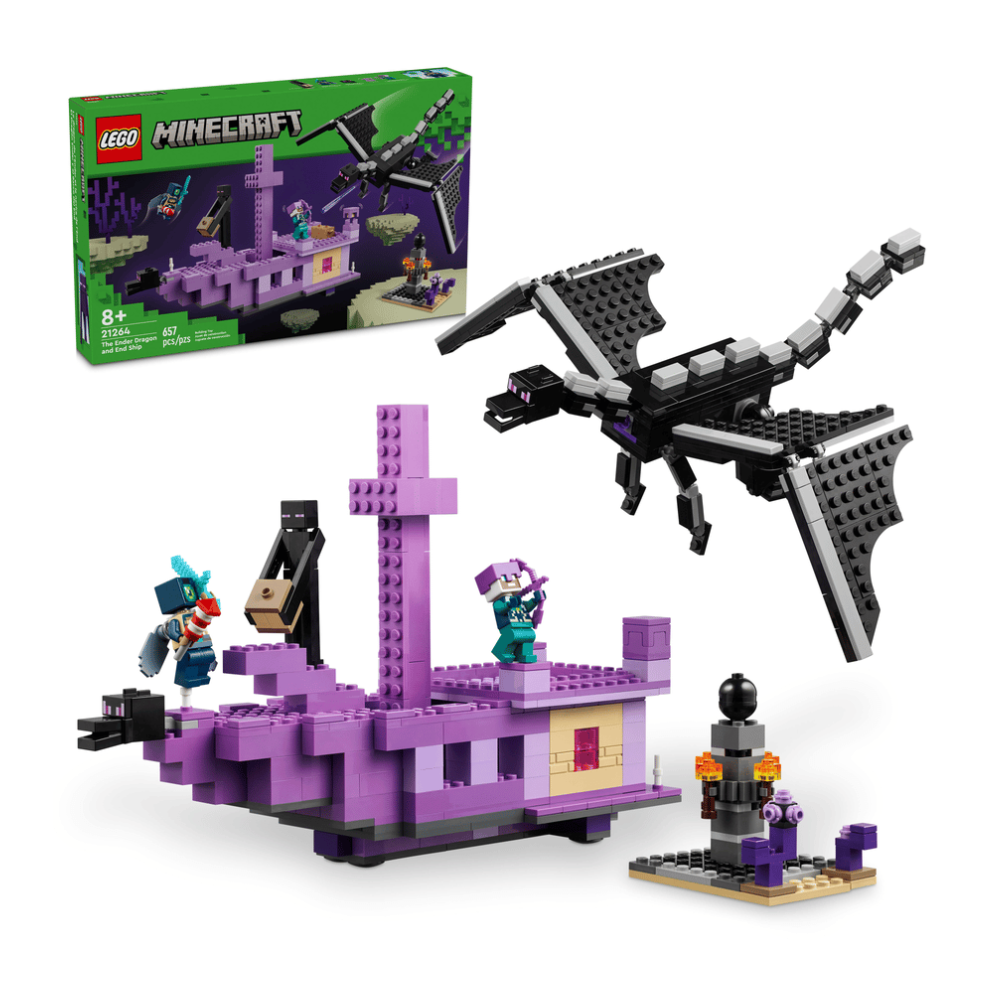 Lego Minecraft The Ender Dragon and End Ship