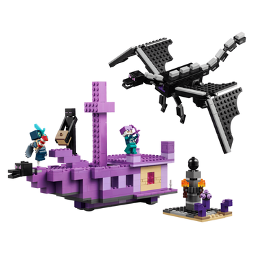 Lego Minecraft The Ender Dragon and End Ship