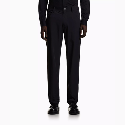 Emporio Armani Regular Fit 5-Pocket Pants - Black