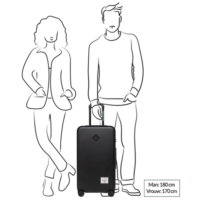 Herschel Heritage 27.17" Hard Side Luggage - Black