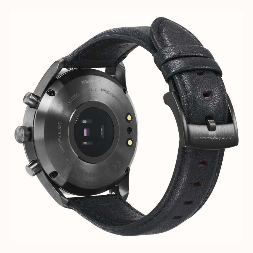 Pininfarina by Globics Sintesi Hybrid Smartwatch (44mm) Midnight Shadow / Italian Leather