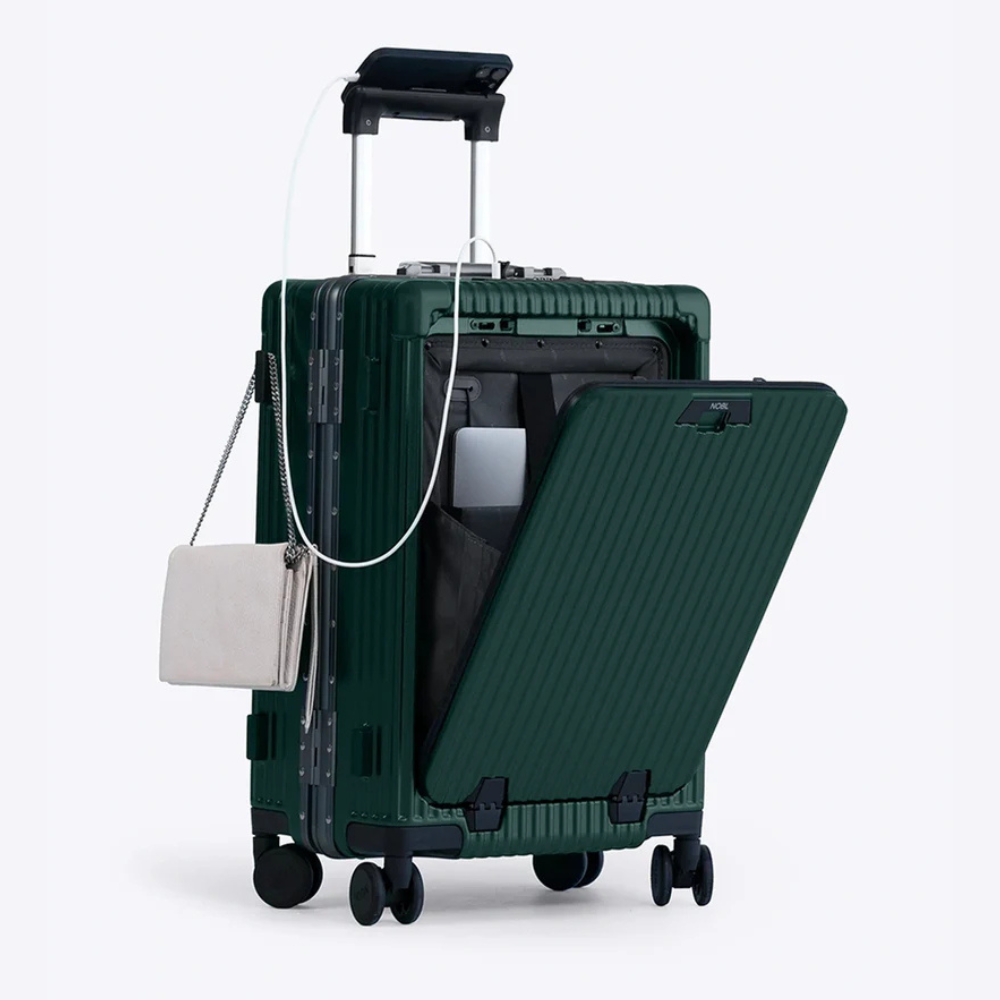 NOBL Carry-On: All-in-One Suitcase - Forest Green