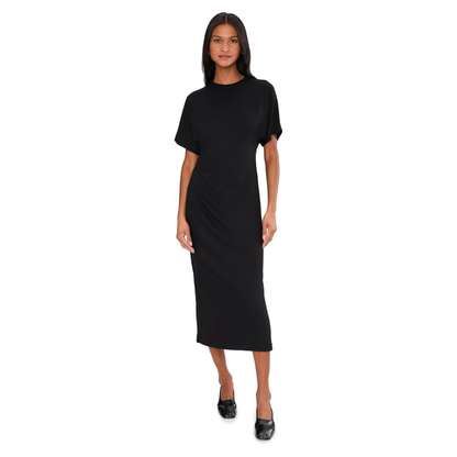 Vince Women's Short Sleeved Side Rouched Dress
