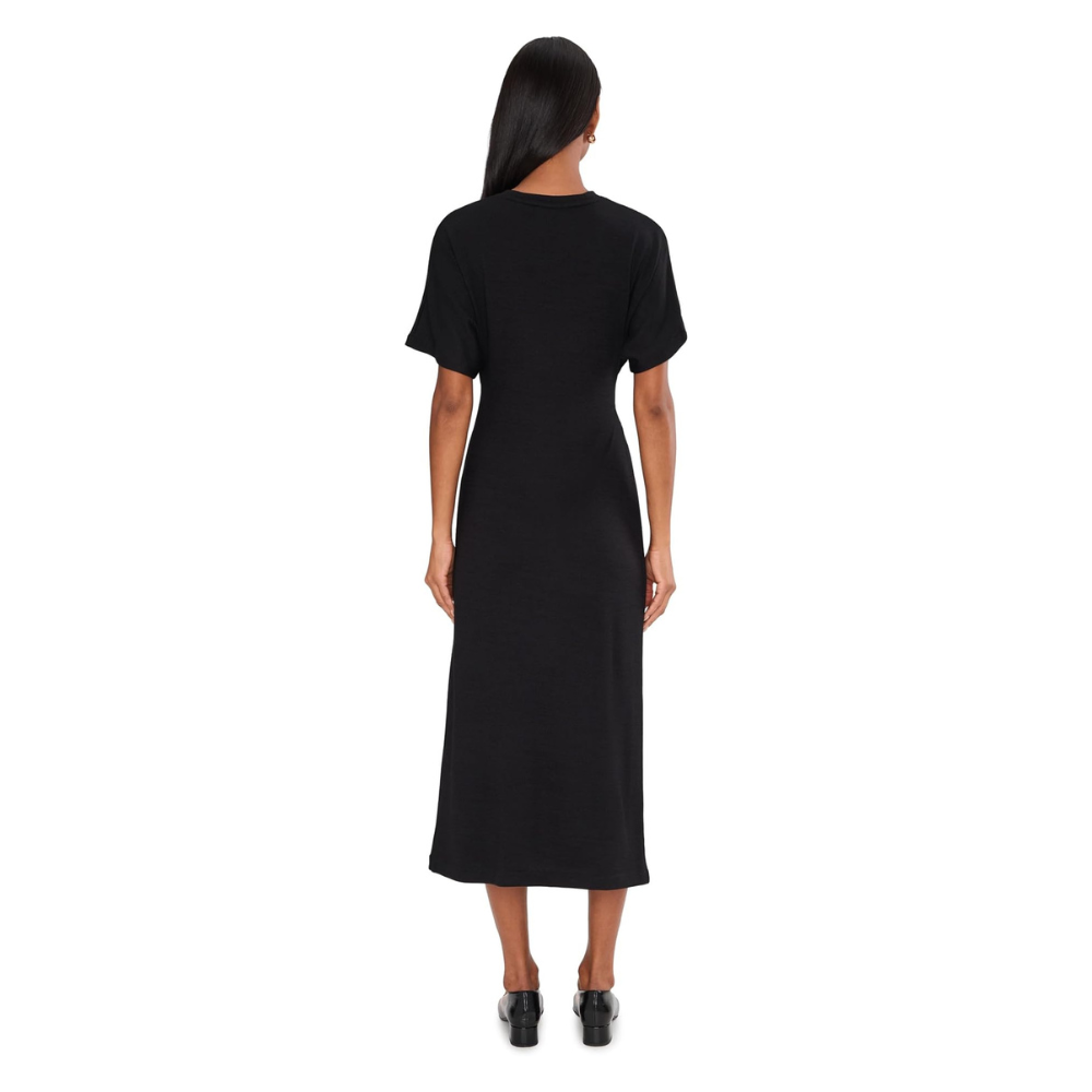 Vince Women's Short Sleeved Side Rouched Dress