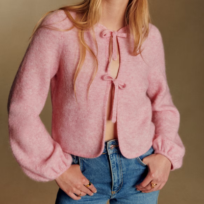 Sezane Marie Cardigan - Candy Pink