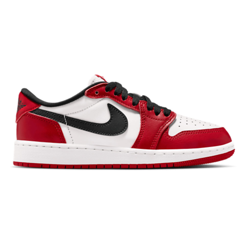 Nike Jordan AJ 1 Retro Low OG (Boys' Grade School) - Red/White/Black