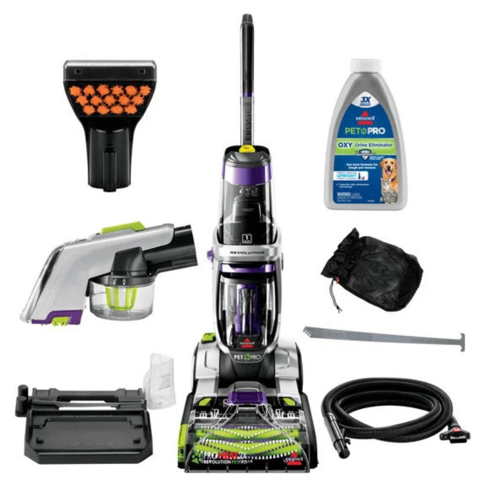 Bissell ProHeat 2X Revolution Pet Pro Plus Carpet Cleaner Bundle