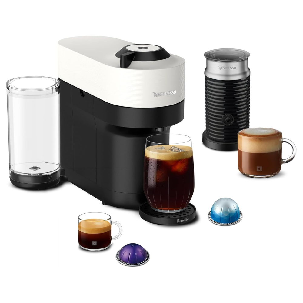 Nespresso Vertuo Pop+ Coffee and Espresso Maker by Breville with Milk Frother