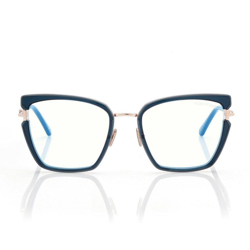Tom Ford Blue Block Butterfly Opticals - Blue