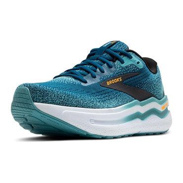 Brooks Men’s Ghost Max 2 Neutral Running & Walking Shoe - Moroccan Blue/Aqua/Orange Pop