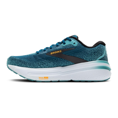 Brooks Men’s Ghost Max 2 Neutral Running & Walking Shoe - Moroccan Blue/Aqua/Orange Pop