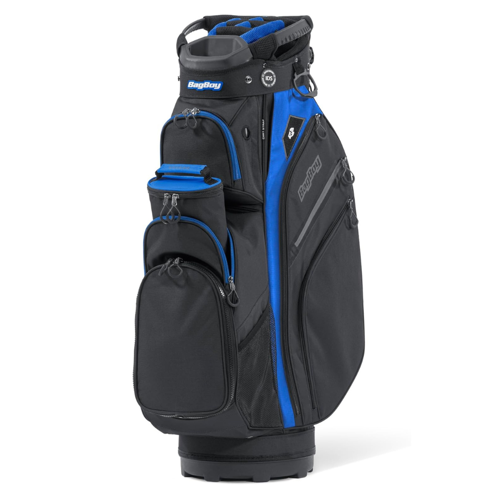 Bag Boy Chiller Pro Golf Cart Bag - Black/Royal/Charcoal