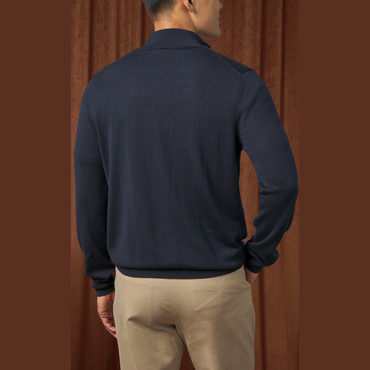 Spier & Mackay Navy Quarter Zip Sweater