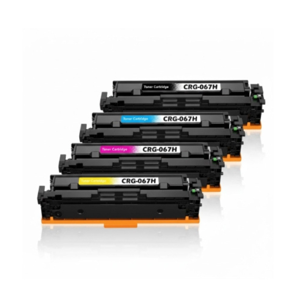 CRG067 Compatible HIGH YIELD Toner Cartridge - One Set 4 Colors (K,C,M,Y)