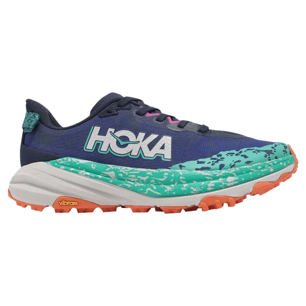 HOKA Women's Speedgoat 6 Wide - Varsity Navy Meteor